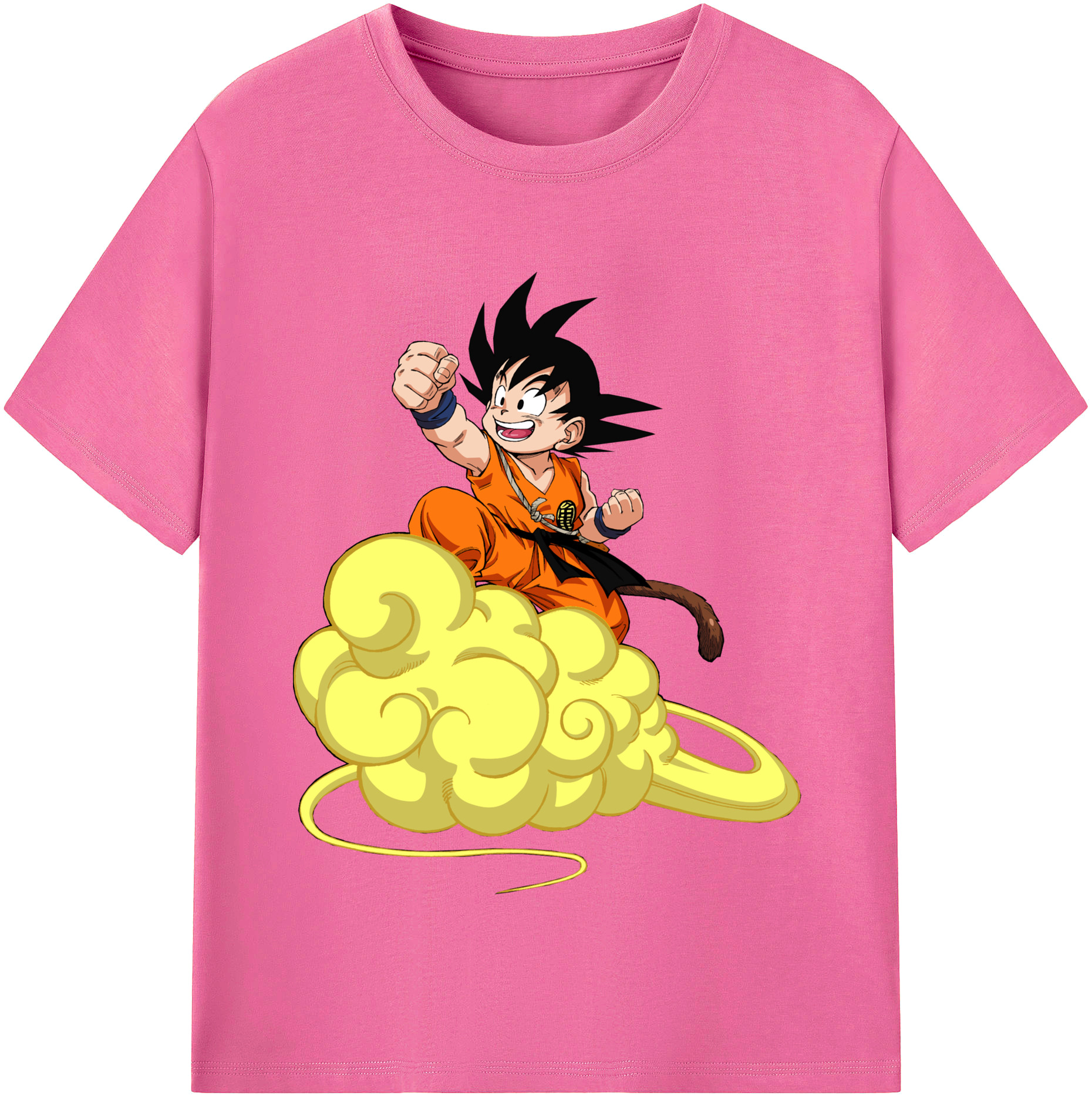 （画像用） ドラゴンボール 孫悟空（そん ごくう）Son Goku カカロット DRAGON BALL Kakarotto レディースカジュアルプリントTシャツ（綿100％）